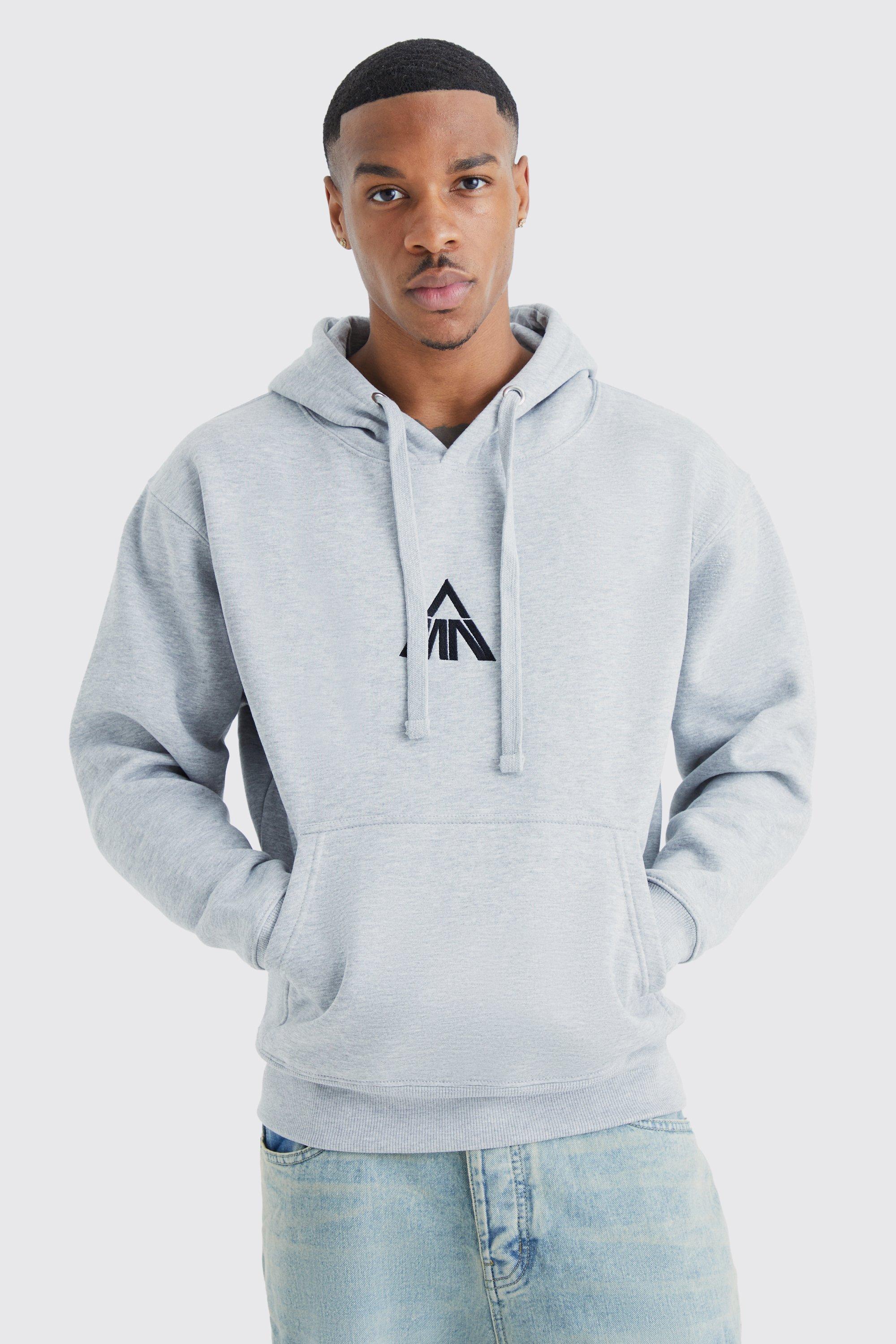 Boohooman cheap grey hoodie